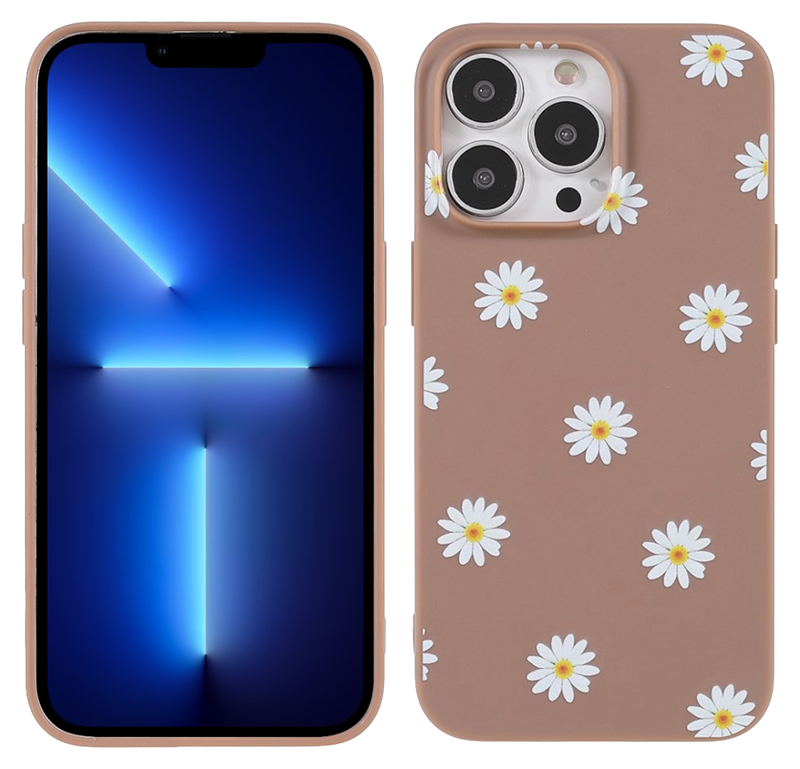 Daisy TPU Cover til iPhone 13 Pro Max-Brun