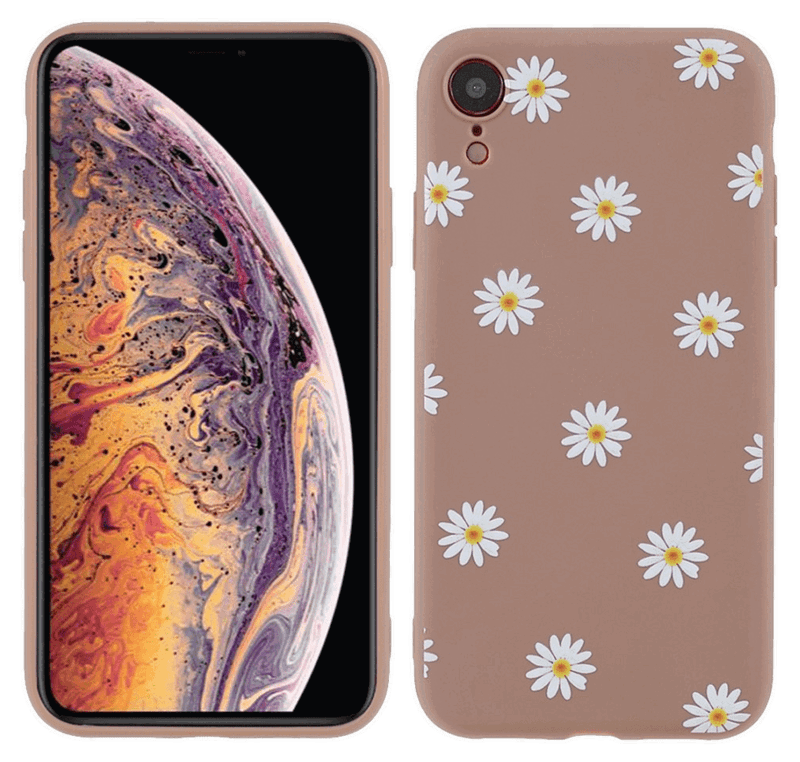 Daisy TPU Cover til iPhone XR-Brun