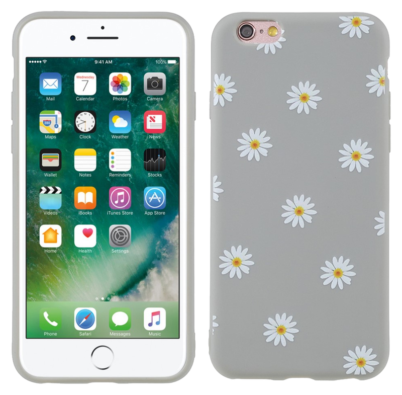 Daisy TPU Cover til iPhone 6 / 6S-Grå