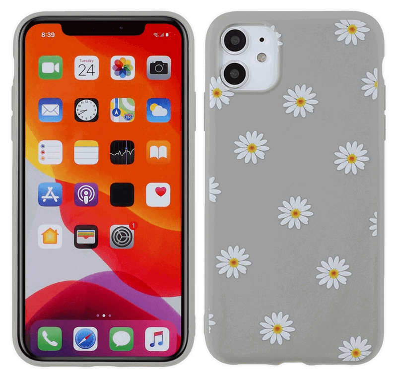 Daisy TPU Cover til iPhone 11-Grå