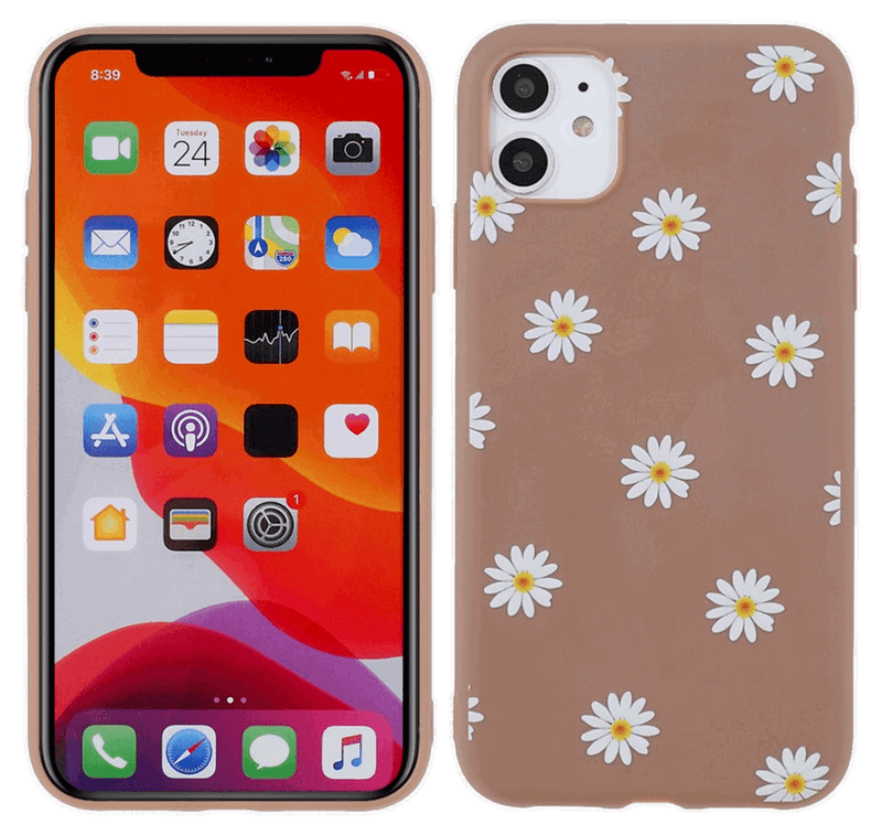 Daisy TPU Cover til iPhone 11-Brun