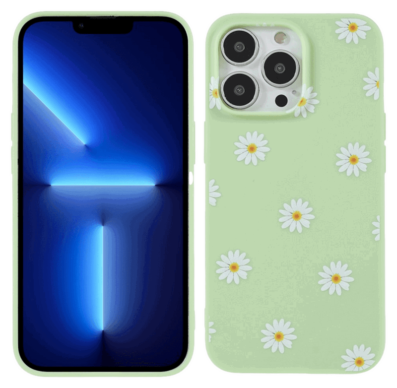 Daisy TPU Cover til iPhone 13 Pro-Lysegrøn