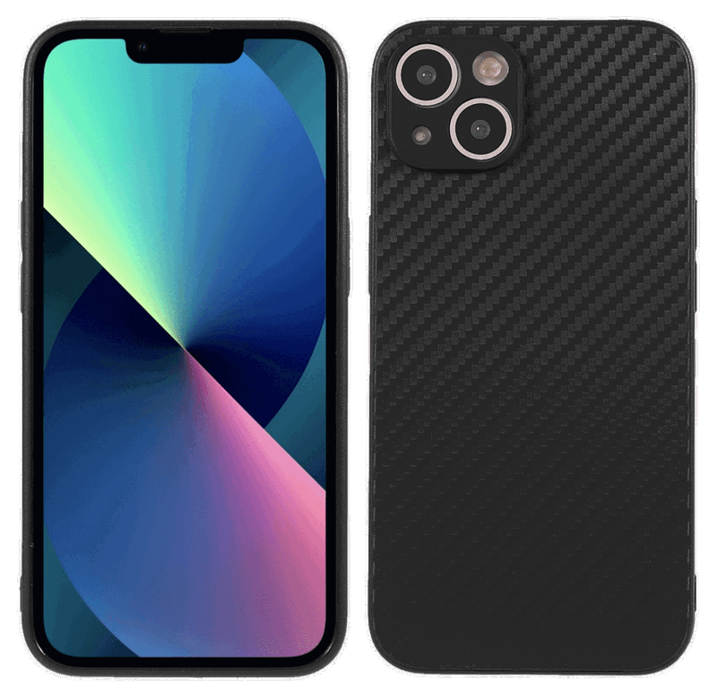 Carbon Silikone Cover til iPhone 13 Mini