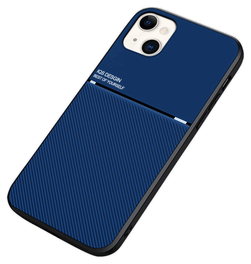 Magentisk Læder Cover til iPhone 13-Mørkeblå