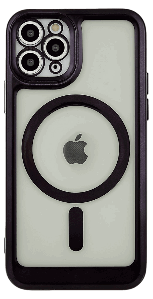Color Silikone Cover med MagSafe til iPhone 11 Pro Max-Sort
