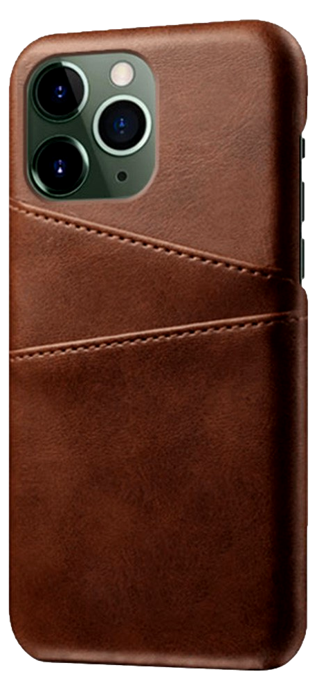 Guni Læder Cover med Kortholder til iPhone 14 Pro Max-Brun