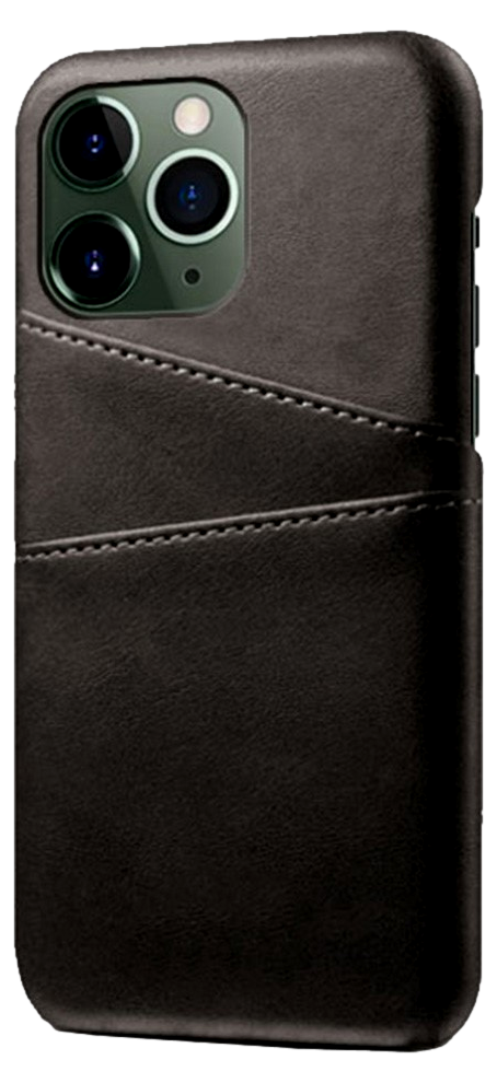 Guni Læder Cover med Kortholder til iPhone 14 Pro-Sort