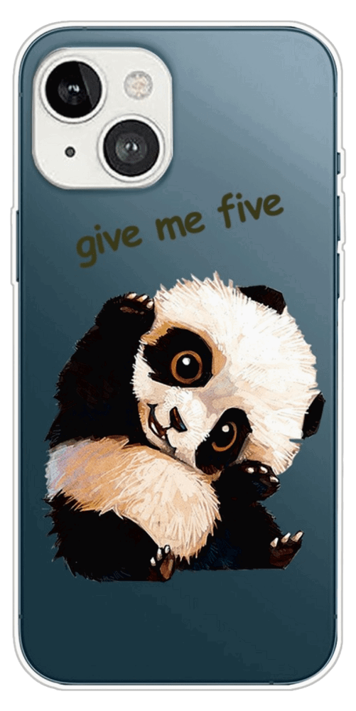 Highfive Panda Silikone Cover til iPhone 14