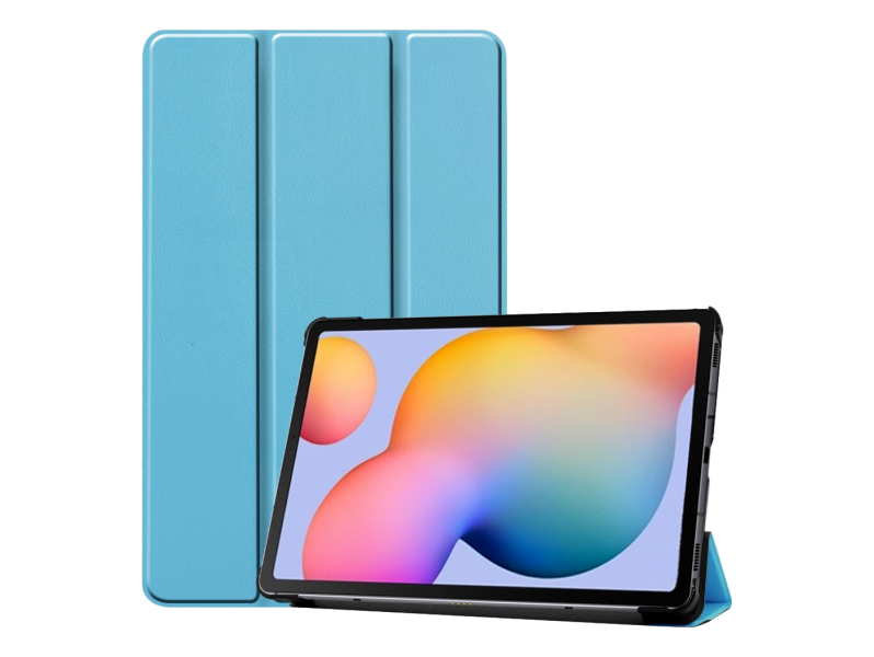 Magnetisk Tri-Fold Cover til Samsung Galaxy Tab S6 Lite-Lyseblå