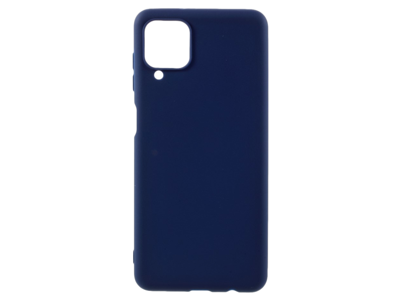 Soft Matte TPU Cover til Samsung Galaxy A12-Mørkeblå
