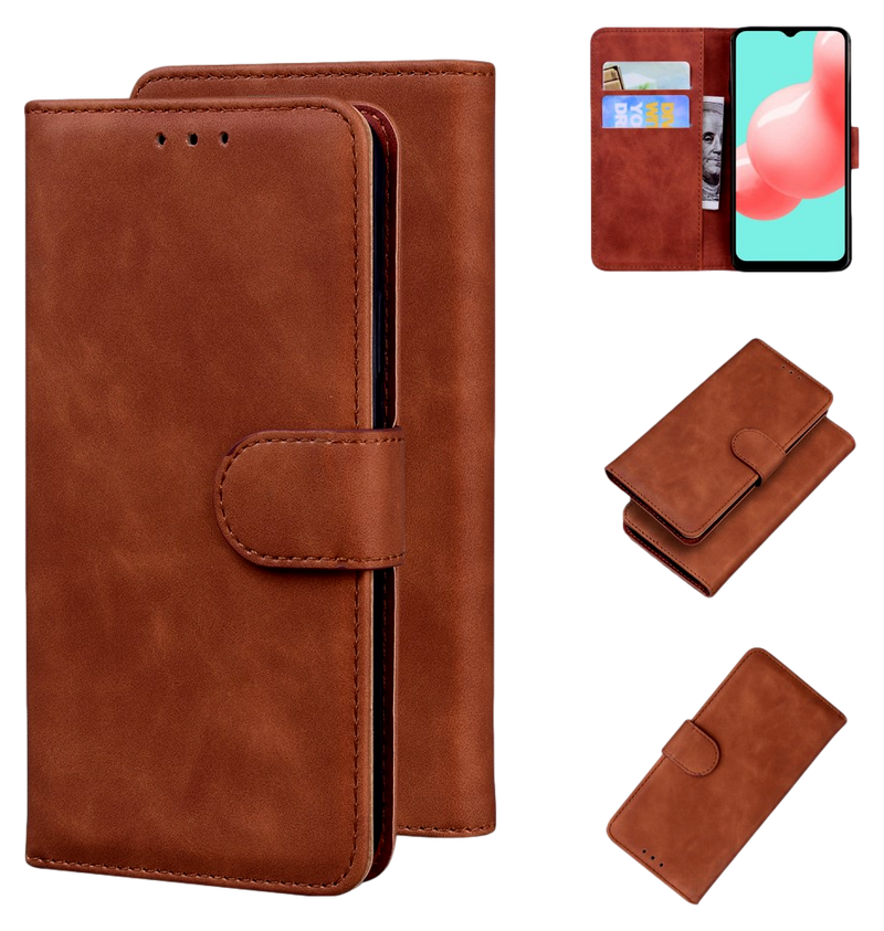 Graviera Flip Cover til Samsung Galaxy A32 5G-Brun