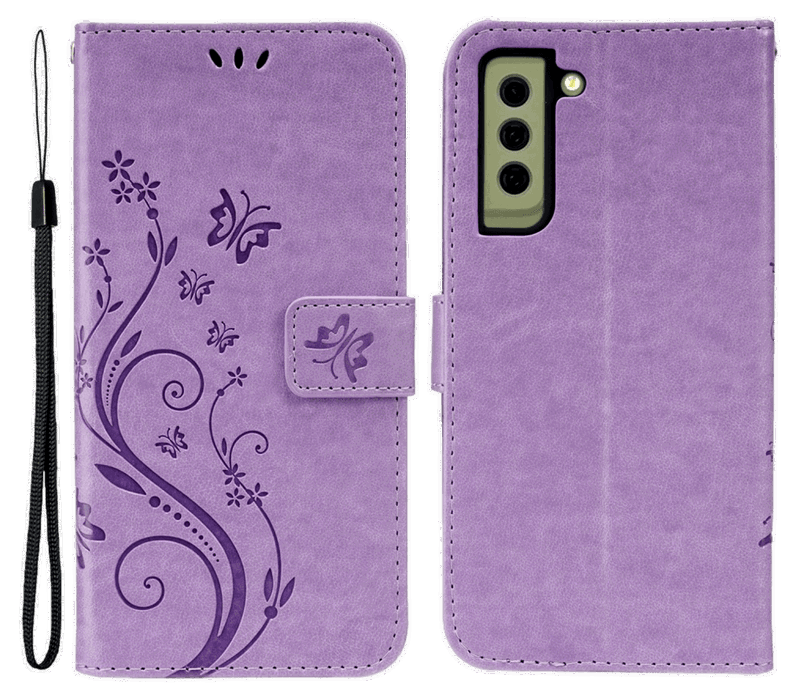 Lino Flip Cover til Samsung Galaxy S21 FE-Lilla