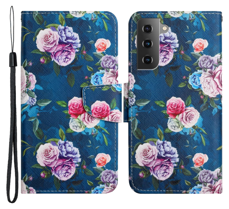 Blomstret Flip Cover til Samsung Galaxy S22 Plus