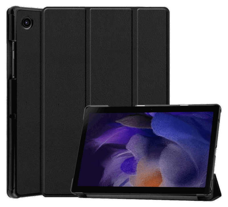 Trifold Læder Cover til Samsung Galaxy Tab A8-Sort