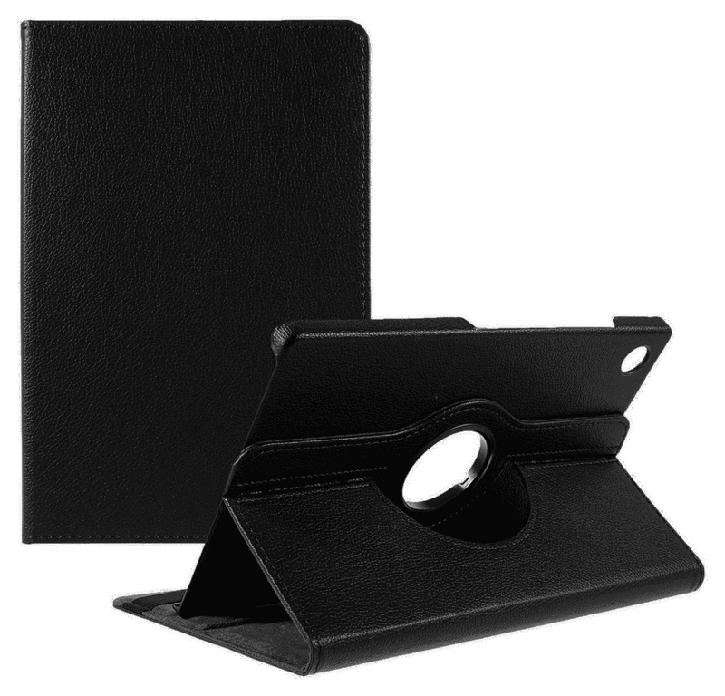 Samsung Galaxy Tab A8 Litchi Læder Cover-Sort