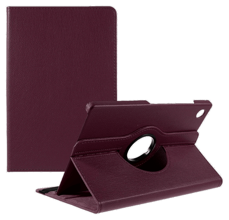 Samsung Galaxy Tab A8 Litchi Læder Cover-Lilla