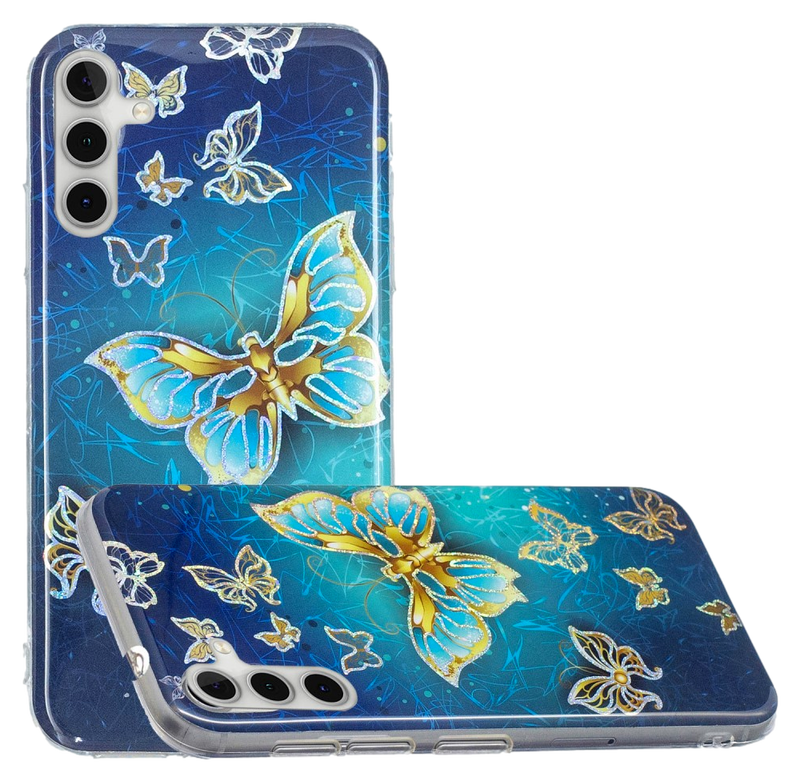 Blue Butterfly TPU Cover til Samsung Galaxy A13 5G / A04s