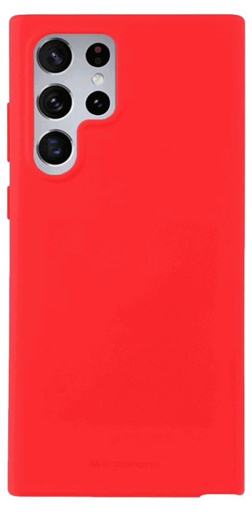 Soft Matte TPU Cover til Samsung Galaxy S22 Ultra-Rød