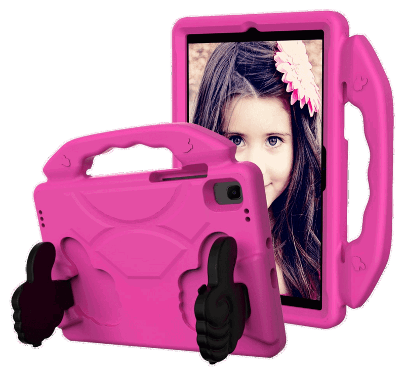 Samsung Galaxy Tab A8 Thumbs Up Børne Cover med Stand -Pink