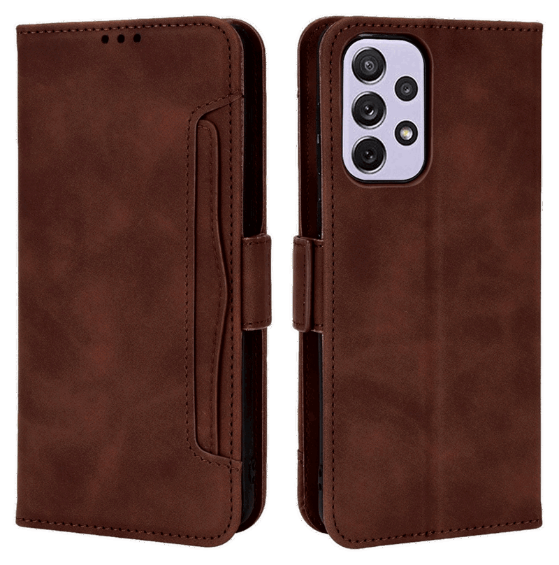 Kortholder Flip Cover til Samsung Galaxy A53 5G-Brun