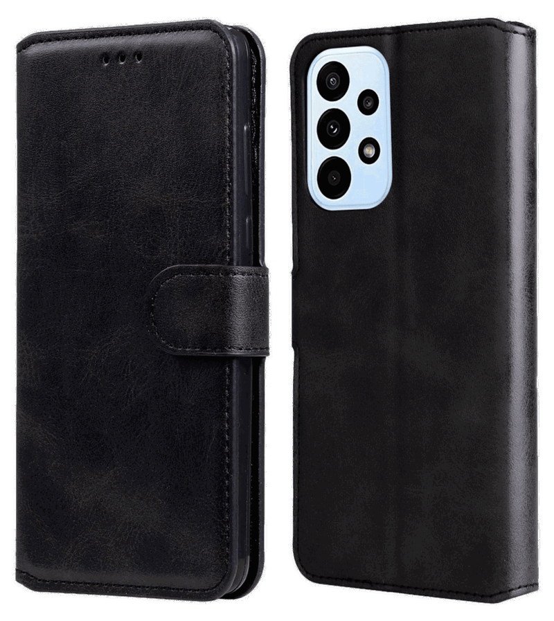 Graviera Flip Cover til Samsung Galaxy A23-Sort
