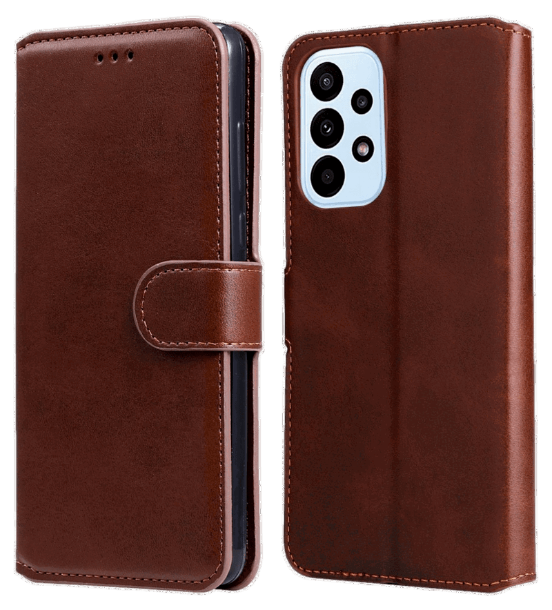 Graviera Flip Cover til Samsung Galaxy A23-Brun