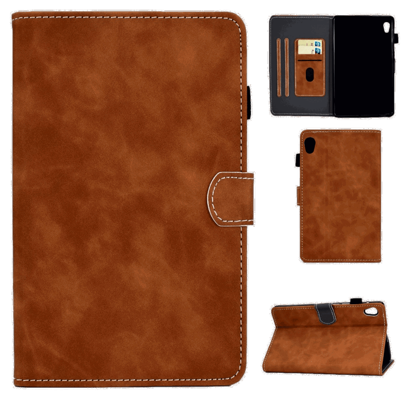 Graviera Flip Cover til Lenovo Tab M10 HD 2. Gen (TB-X306)-Brun