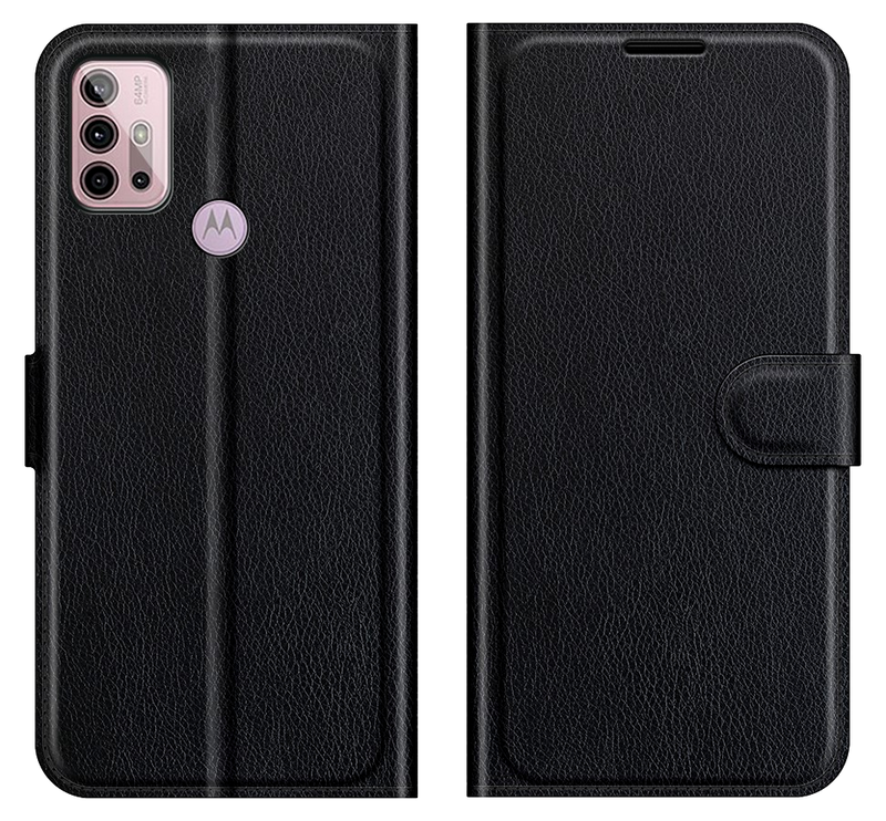 Graviera Flip Cover til Motorola Moto G10 / G20 / G30-Sort