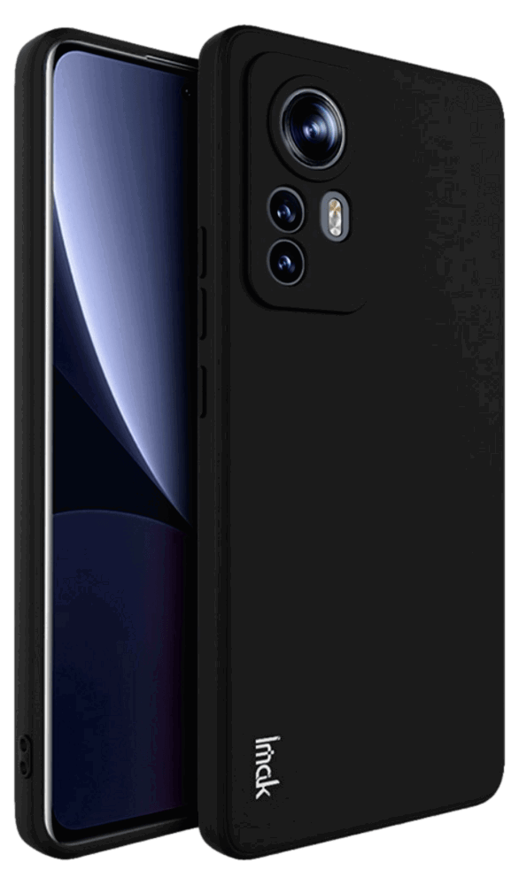 Soft Matte Silikone Cover til Xiaomi 12 Pro-Sort