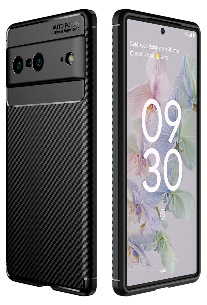 Carbon Fiber Silikone Cover til Google Pixel 7