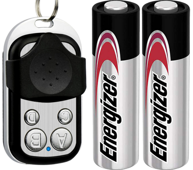 Universel Kodekloner 433.92 Mhz – Fjernbetjening til fx. Garageporte Inkl. 2 Batterier