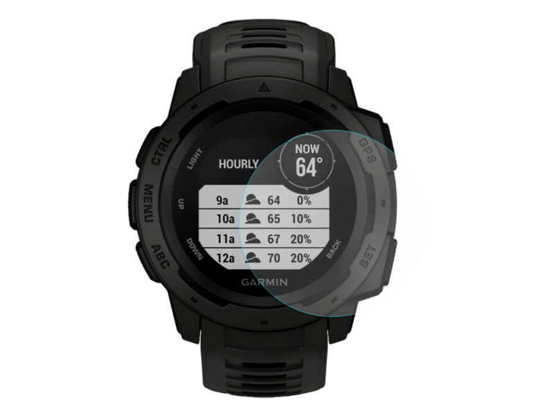 Skærmbeskyttelse / Hærdet Beskyttelsesglas til Garmin Instinct Tactical