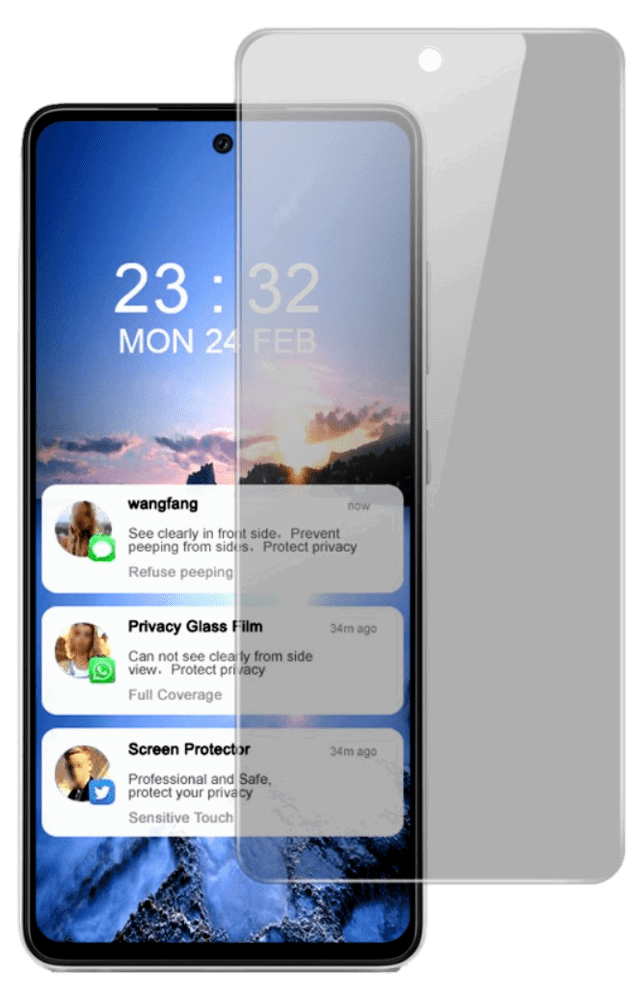 Skærmbeskyttelse / Privacy Glas til Samsung Galaxy A52 / A52S