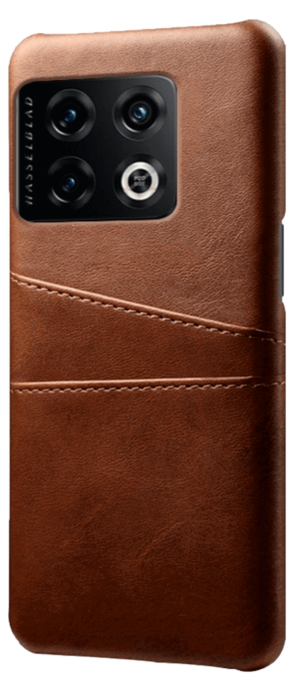 Guni Læder Cover til OnePlus 10 Pro-Brun