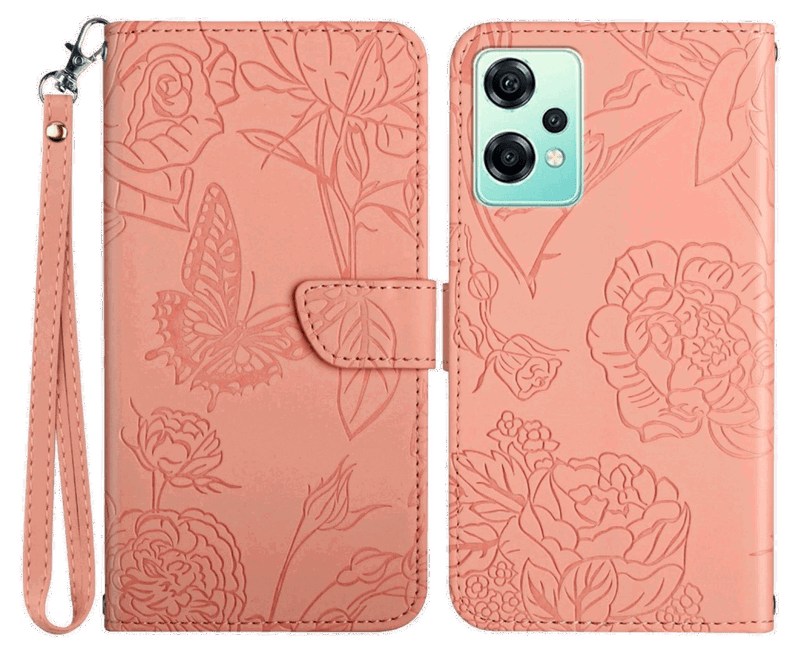 Papillo Flip Cover til OnePlus Nord CE 2 Lite 5G-Lyserød