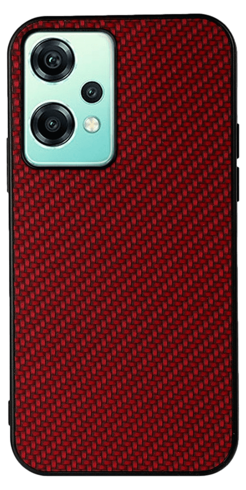 Twill Silikone Cover til OnePlus Nord CE 2 Lite 5G-Rød