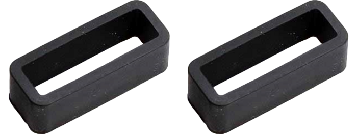 2x Gummistrop / Remholder til Urrem 18 mm