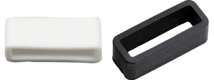 Pakke m. 20mm Gummistrop / Remholder til Urrem Hvid & 20mm Gummistrop / Remholder til Urrem 20 mm