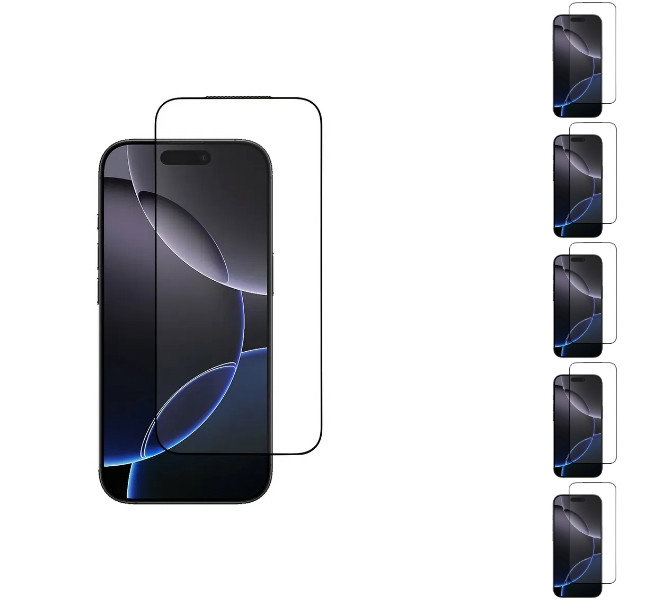 5 stk. iPhone 17 Pro Max 3D Skærmbeskyttelse / Beskyttelsesglas