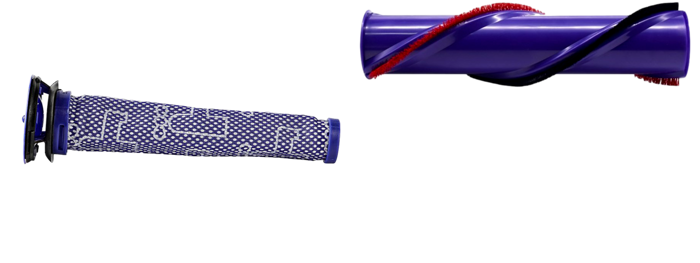 Pakke m. HEPA Pre-Filter til Dyson V6 / V7 / V8 & Børste til Dyson V8