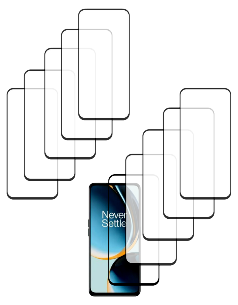 10 Stk. Beskyttelsesglas / Skærmbeskyttelse / 3D Glas til OnePlus Nord CE 3 Lite 5G