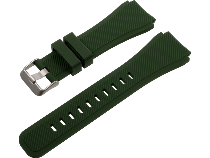 Silicone rem til Garmin Forerunner 255 / 255 Music / 570 47mm - Mørkegrøn
