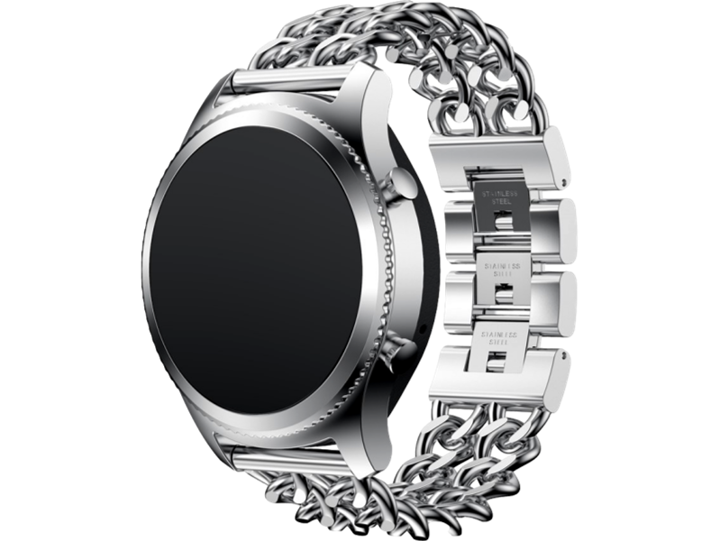 Pesaro Rem i Rustfrit Stål til Huawei Watch GT 4 / 5 46 mm - Sølv