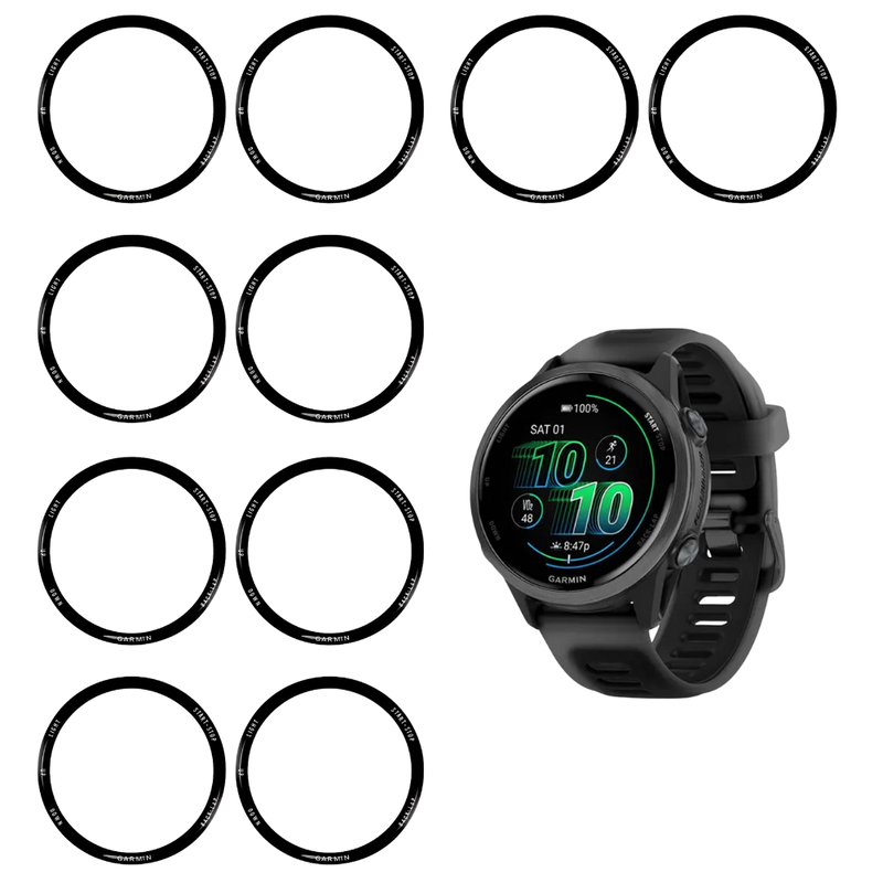 10 stk. Beskyttelsesfilm m. Kant til Garmin Forerunner 570 42 mm