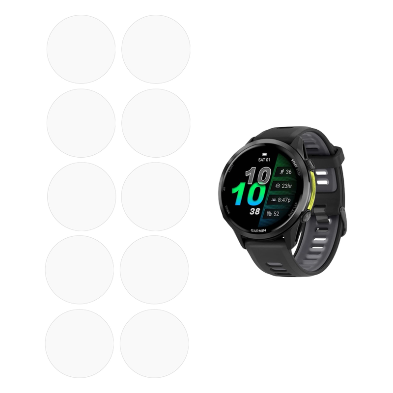 10 stk. Beskyttelsesfilm til Garmin Forerunner 570 42 mm