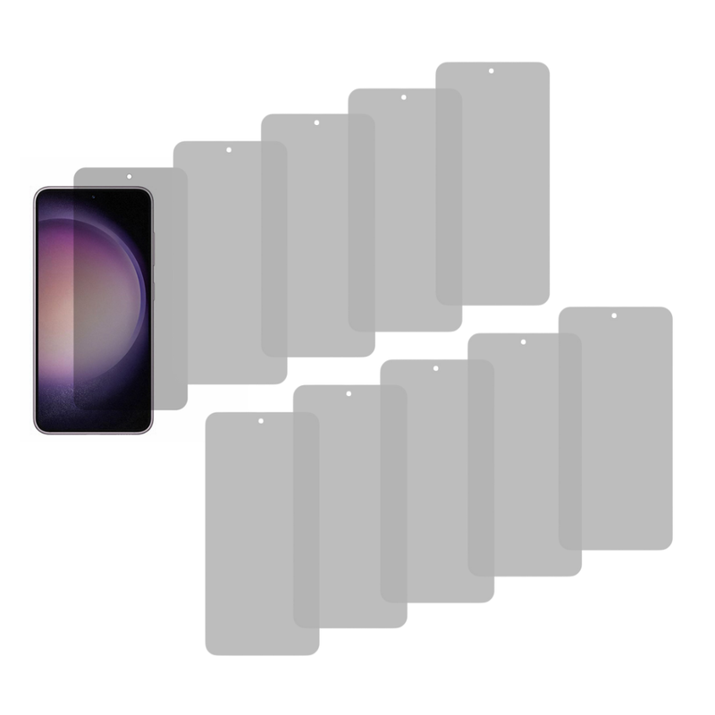 10 Stk Beskyttelsesglas / Skærmbeskyttelse / Privacy Glas til Samsung Galaxy S24