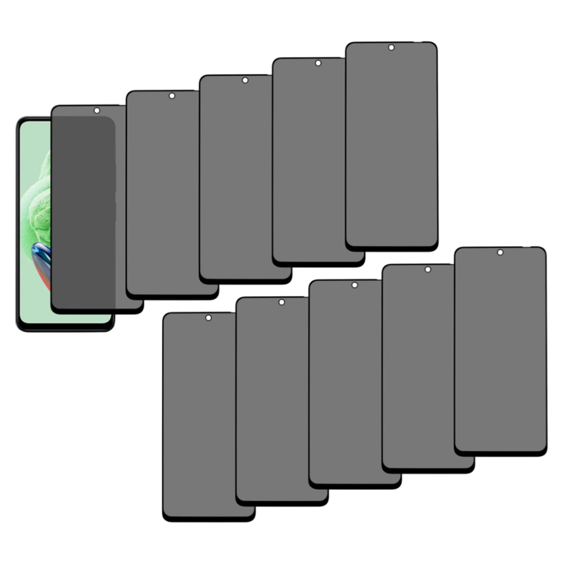 10 Stk Skærmbeskyttelse / Privacy Glas til Xiaomi Redmi Note 12 5G