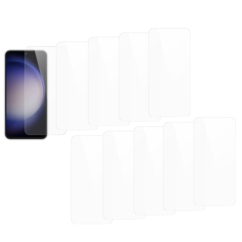 10 Stk Beskyttelsesglas / Skærmbeskyttelse / Glas til Samsung Galaxy S23 FE 5G