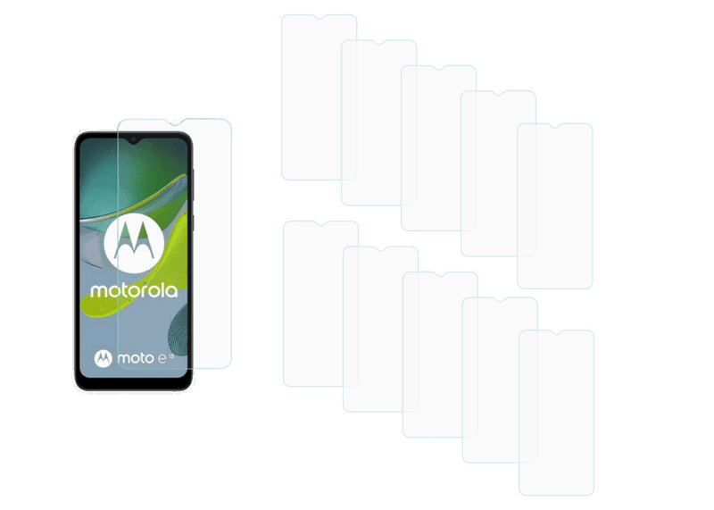 10 stk Skærmbeskyttelse / Beskyttelsesglas / Hærdet Glas til Motorola Moto E13