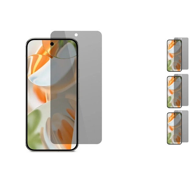 3 stk. Google Pixel 10 / 10 Pro / 9 / 9 Pro Skærmbeskyttelse / Privacy Glas